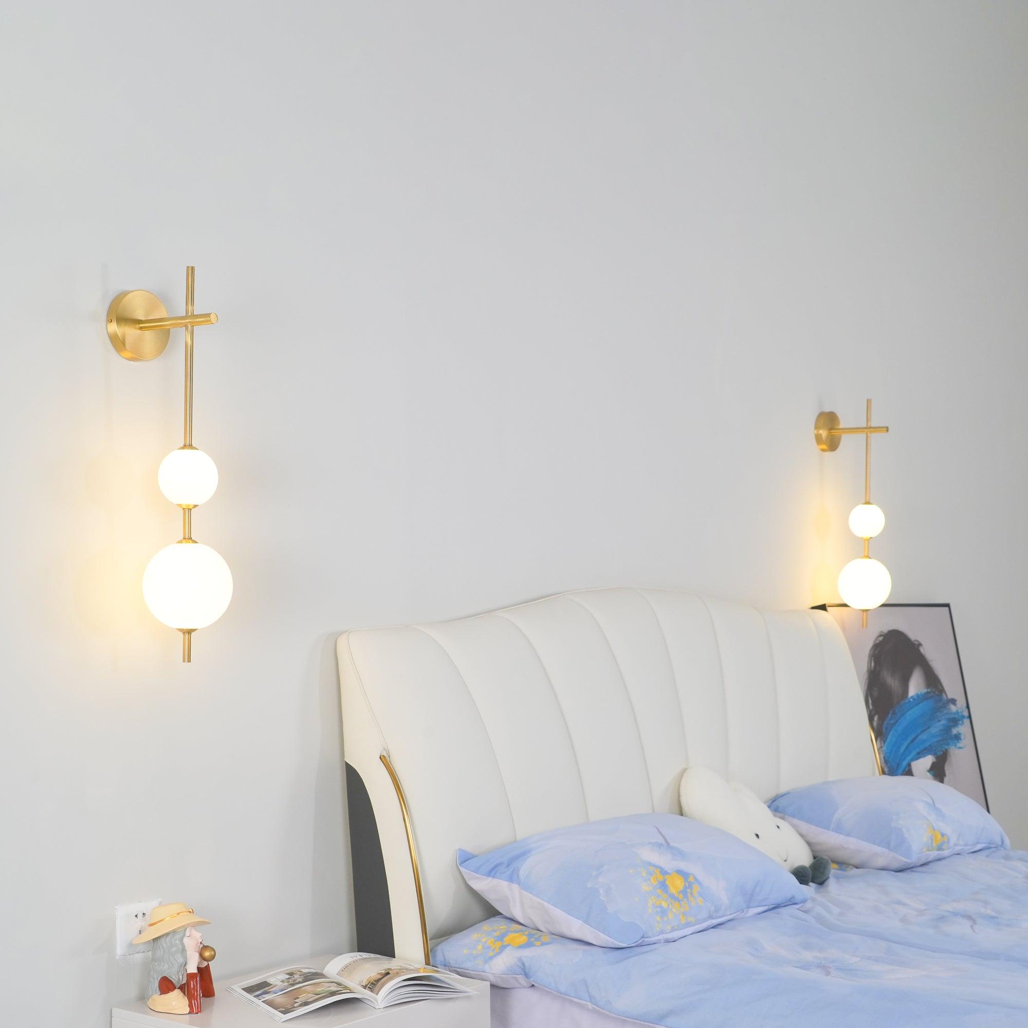 Globe-Wandlampe – Vertikale Ausrichtung