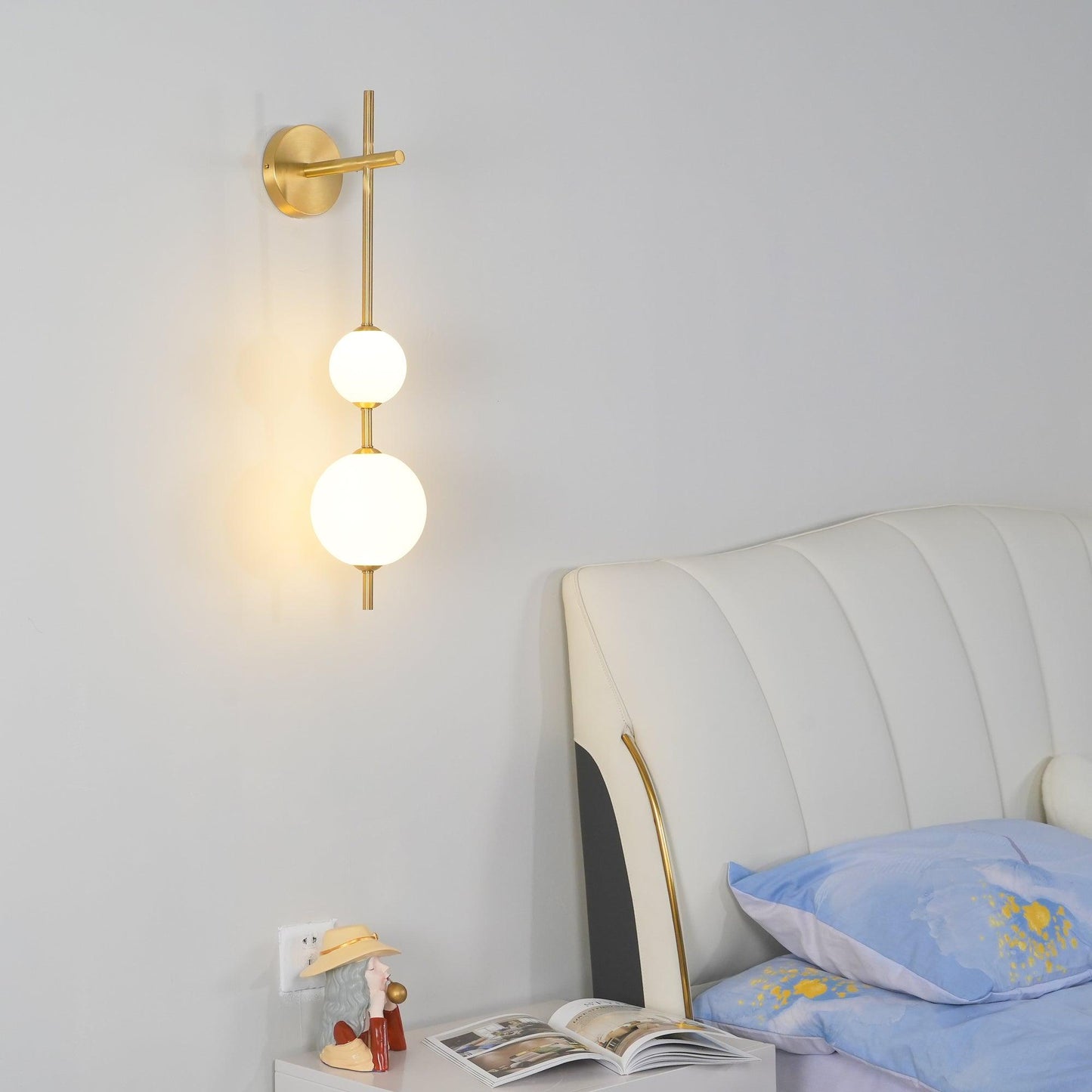 Globe-Wandlampe – Vertikale Ausrichtung