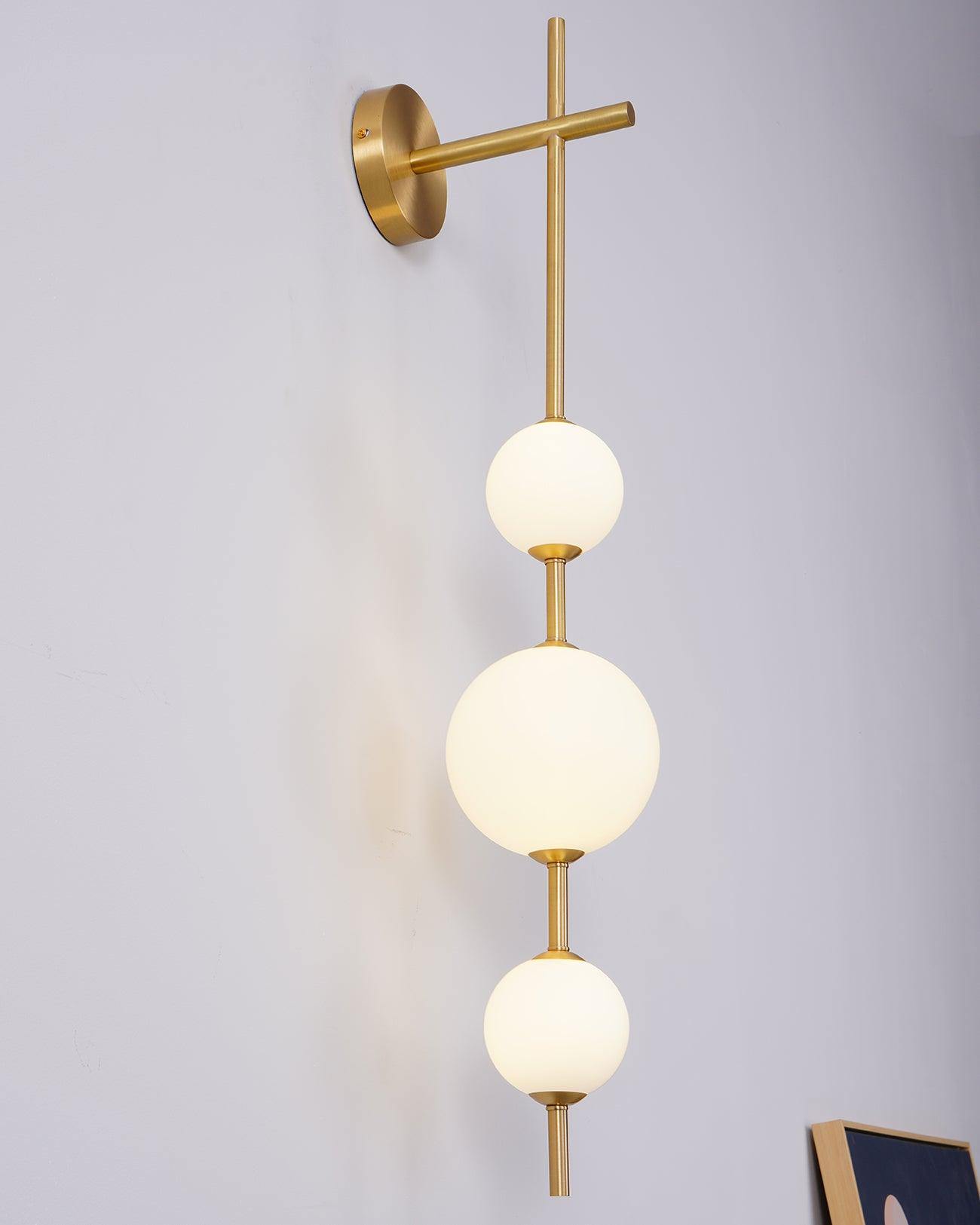 Globe-Wandlampe – Vertikale Ausrichtung