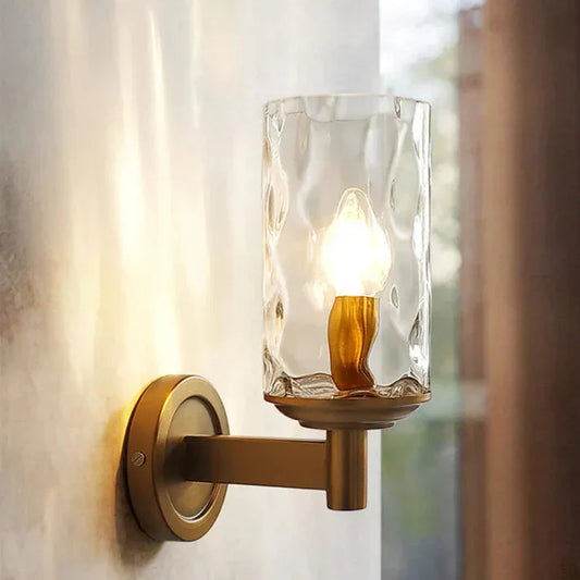 Glas-Wandleuchter im Retro-Stil