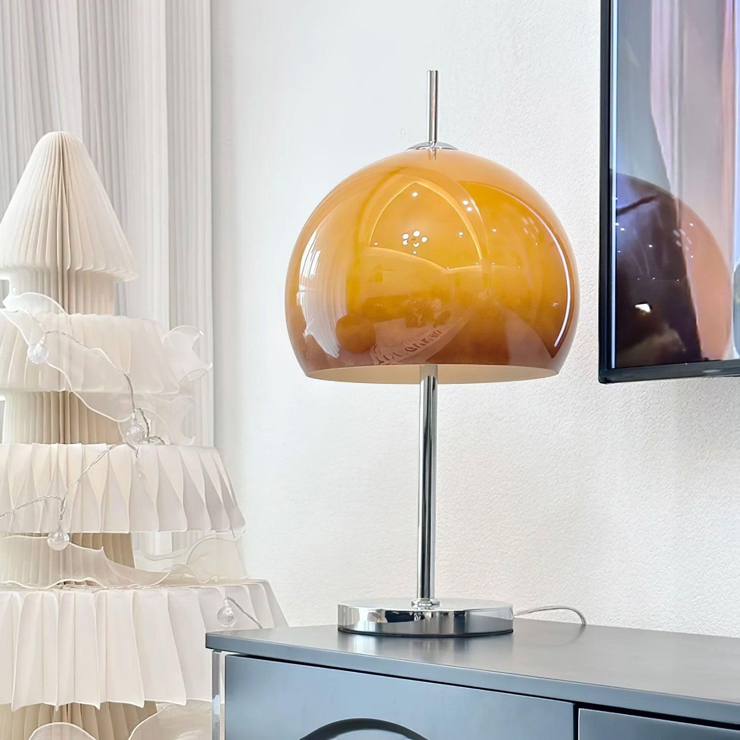 Moderne Bauhaus Tischlampe in Pilzform