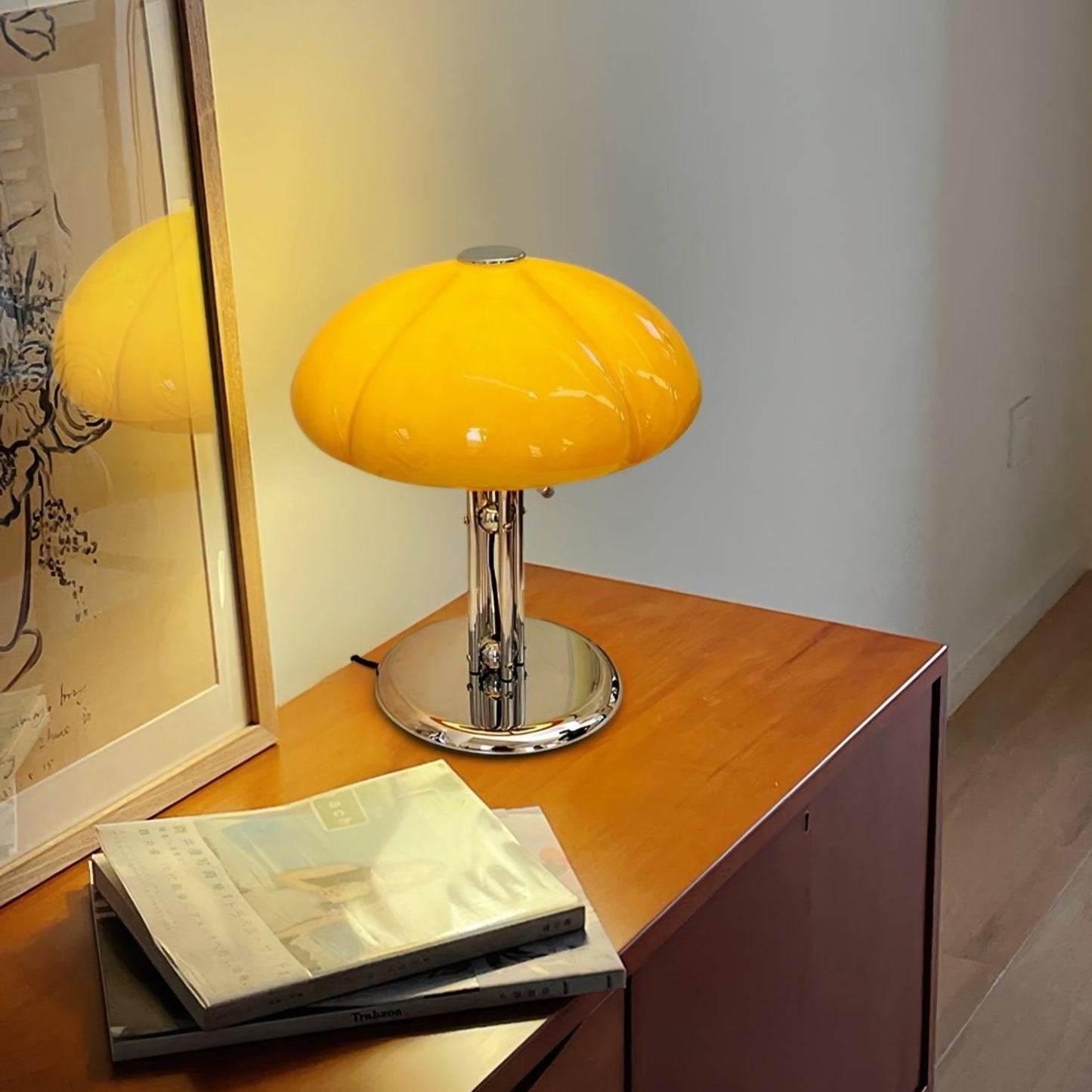 Moderne Bauhaus Tischlampe in Pilzform