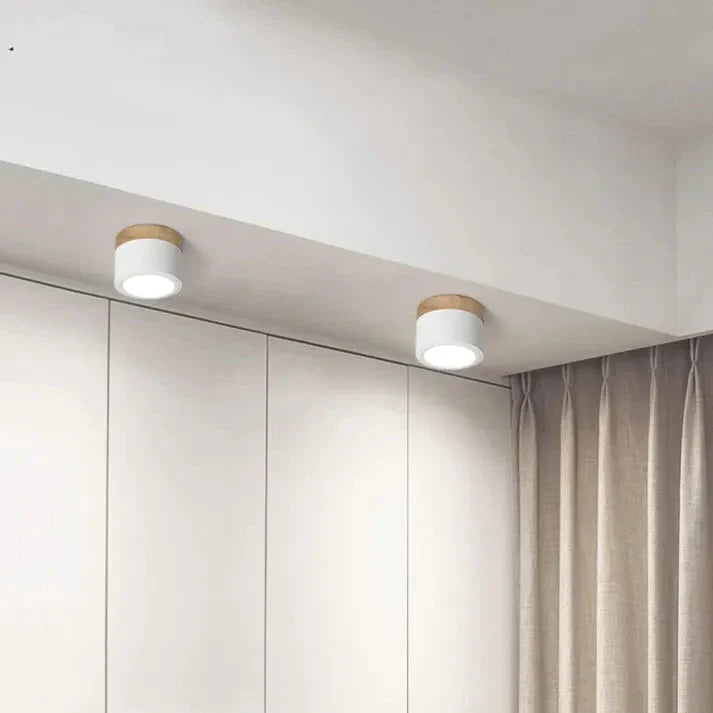 Aluminium Zylinder LED-Deckenlampe – Kompakt & Modern