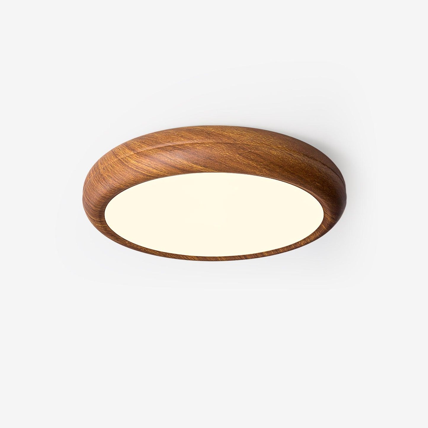 Holzmaserung Runde Deckenleuchte im Mid-Century Stil