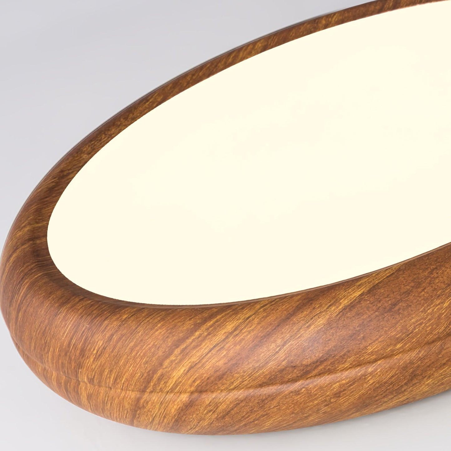 Holzmaserung Runde Deckenleuchte im Mid-Century Stil