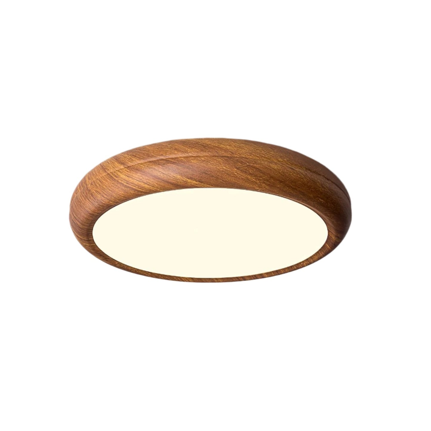 Holzmaserung Runde Deckenleuchte im Mid-Century Stil