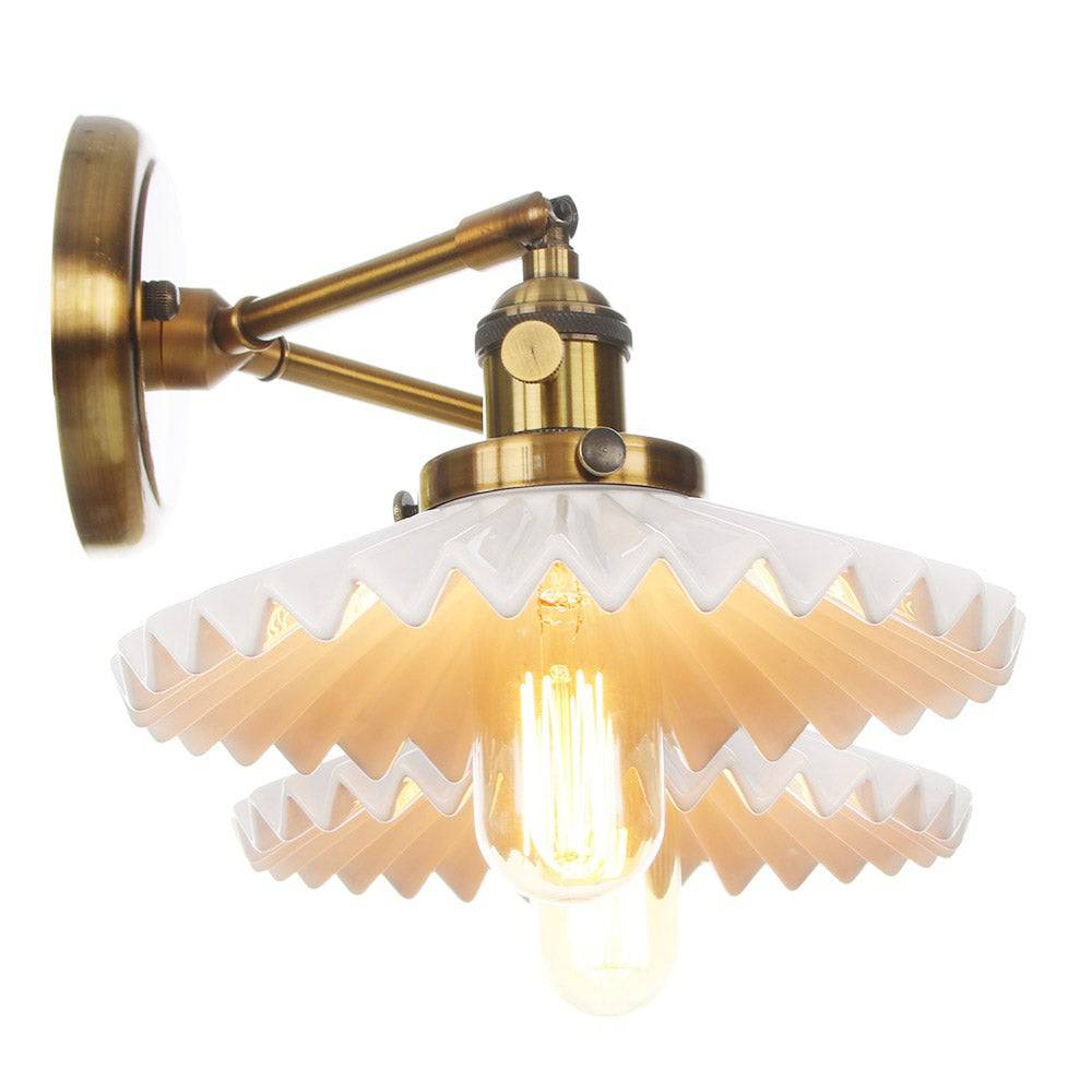 Keramik-Deckenlampe – Doppelkopf Retro-Design