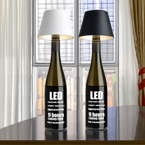 Wiederaufladbare Weinflaschen-Tischlampe
