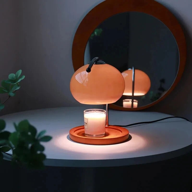 Elektrische Duftkerzenwärmer Lampe aus Glas im klassischen Stil