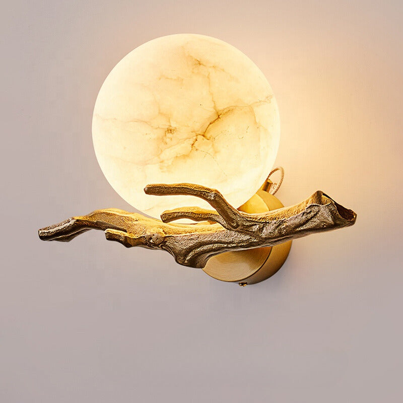Kreative LED-Wandlampe aus Marmor