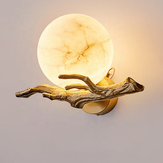 Kreative LED-Wandlampe aus Marmor