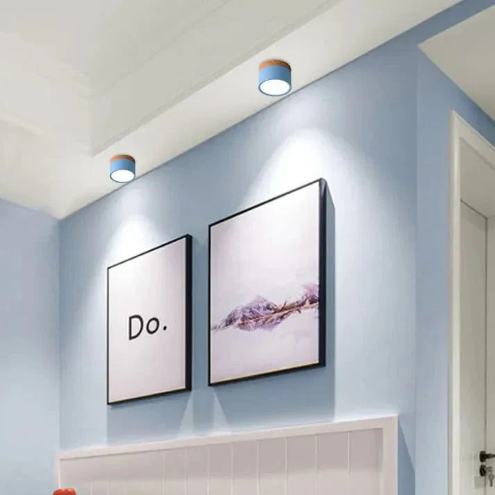 Aluminium Zylinder LED-Deckenlampe – Kompakt & Modern