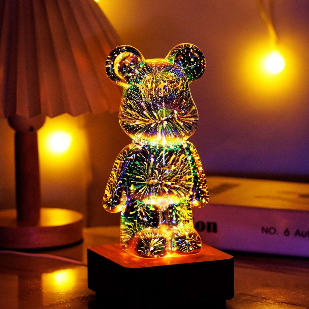 Bärenförmige LED-Lampe – Künstlerisches Licht für Gemütliche Räume