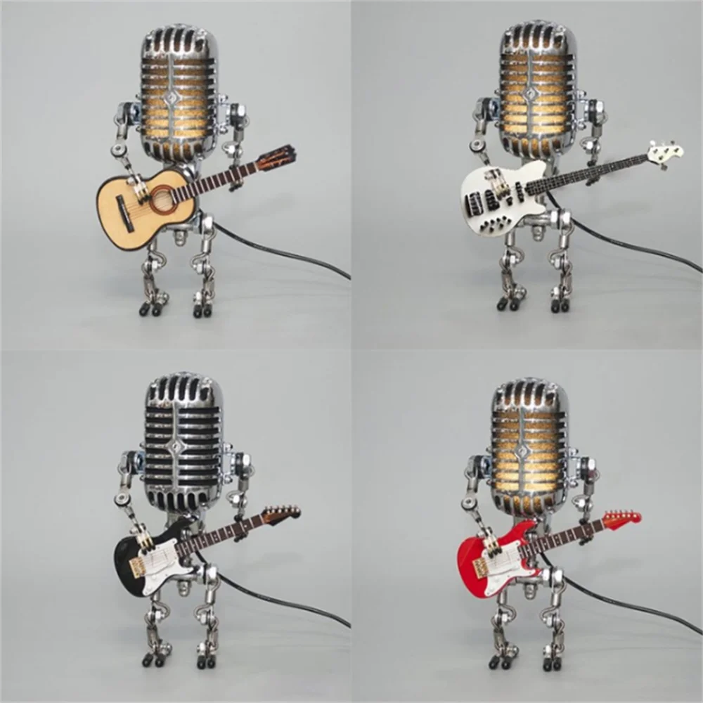 Gitarren-Roboter-Tischlampe