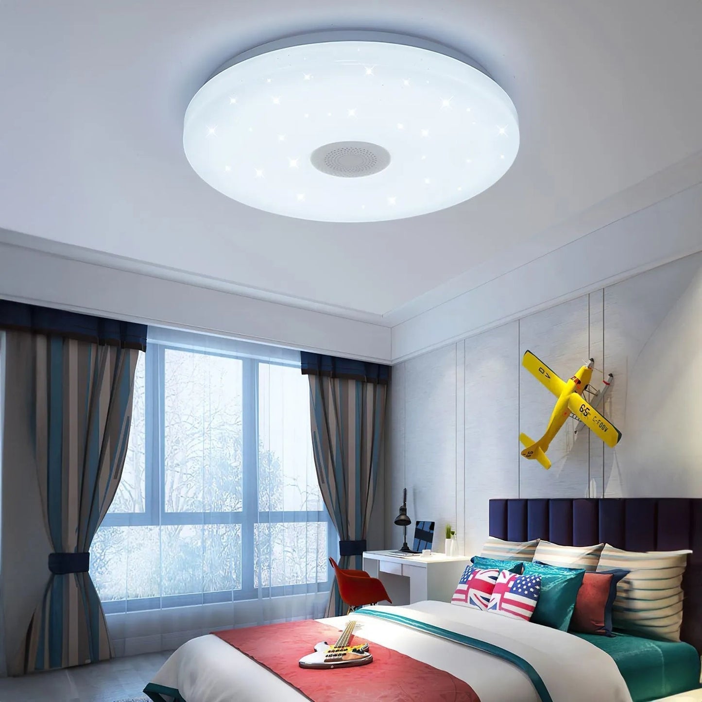 Smart RGB Deckenlampe – Farbwechsel & Musikfunktion