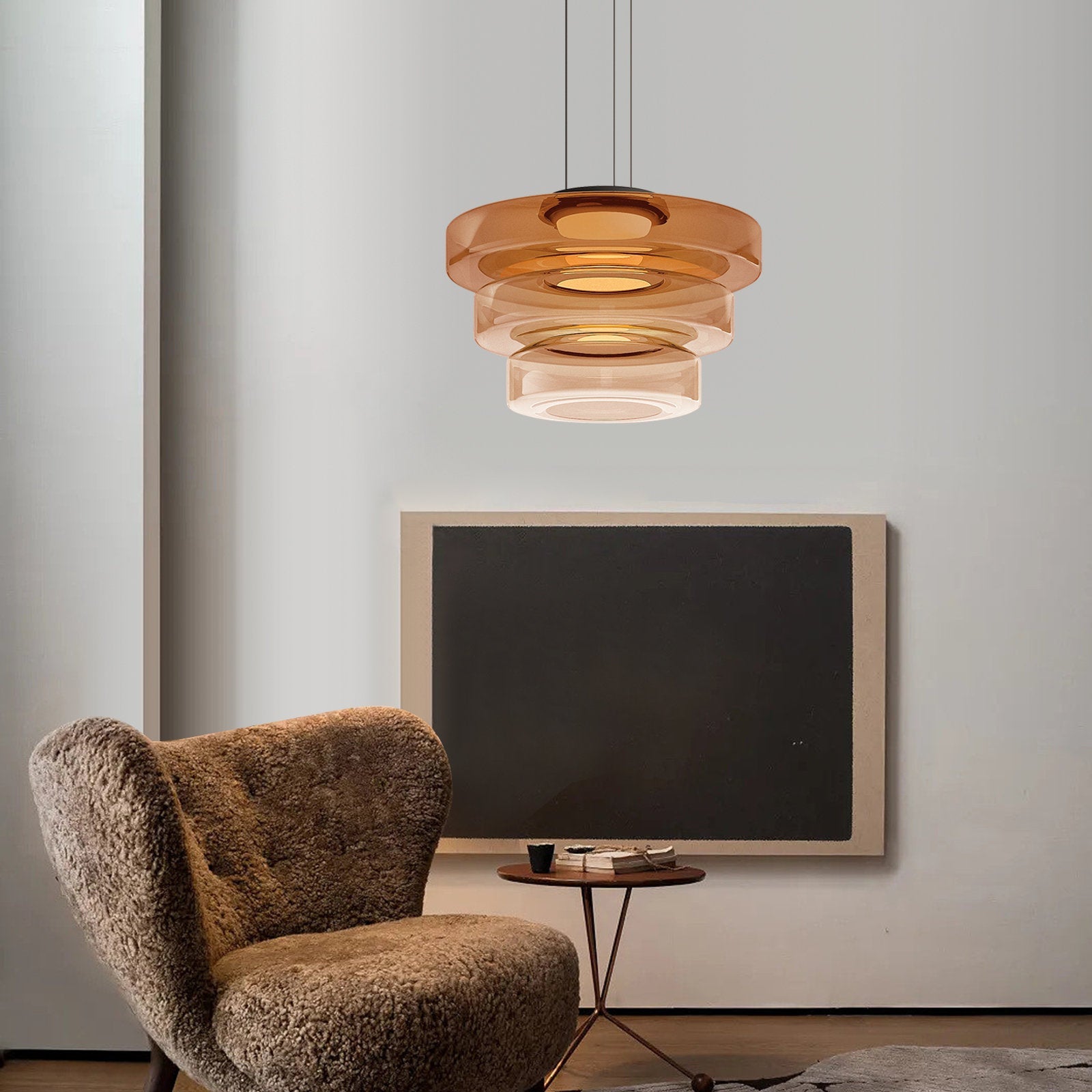 Funktionale Glaspendelleuchten im Bauhausstil