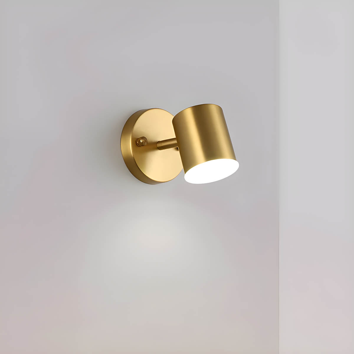 Kupfer-Wandleuchte im Nordic-Design