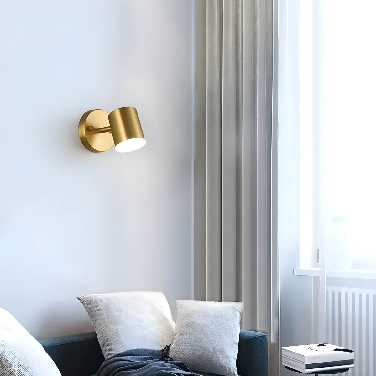 Kupfer-Wandleuchte im Nordic-Design
