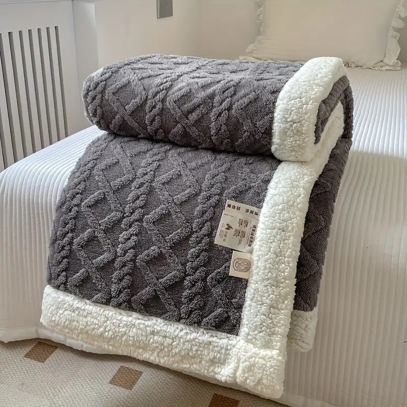 Kuschelige Sherpa Decke Snuggle