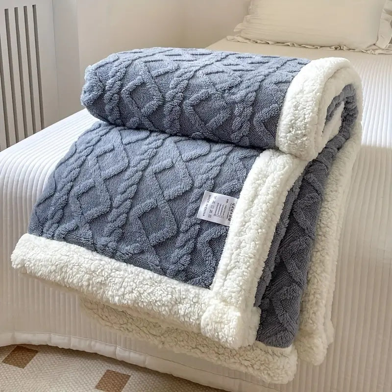 Kuschelige Sherpa Decke Snuggle