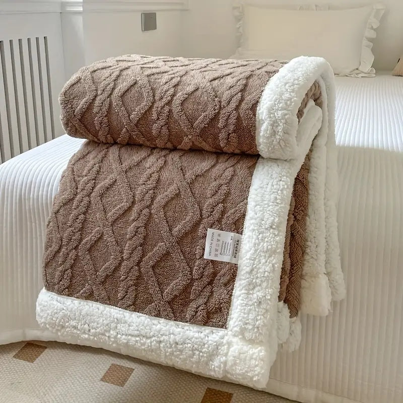 Kuschelige Sherpa Decke Snuggle