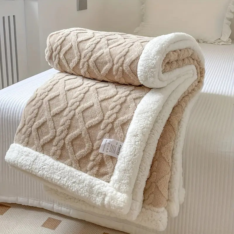 Kuschelige Sherpa Decke Snuggle