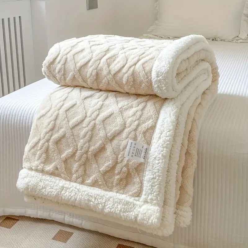 Kuschelige Sherpa Decke Snuggle