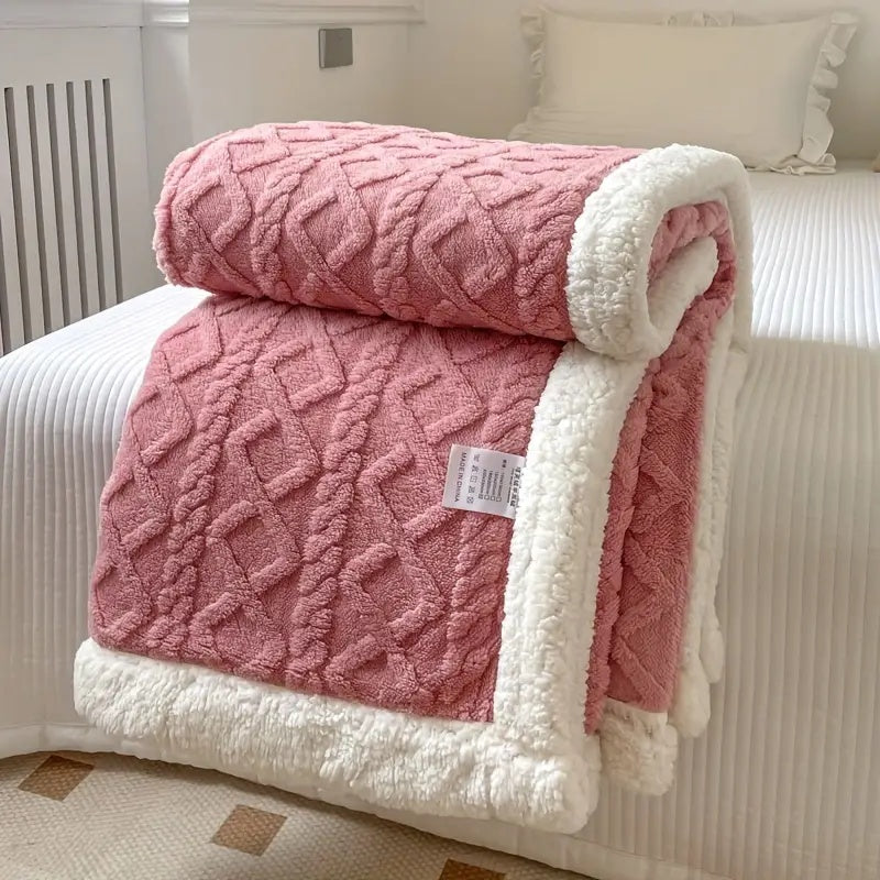 Kuschelige Sherpa Decke Snuggle