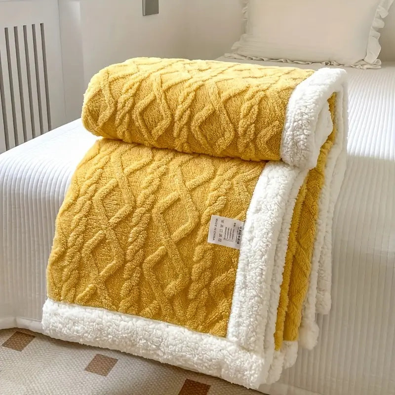 Kuschelige Sherpa Decke Snuggle