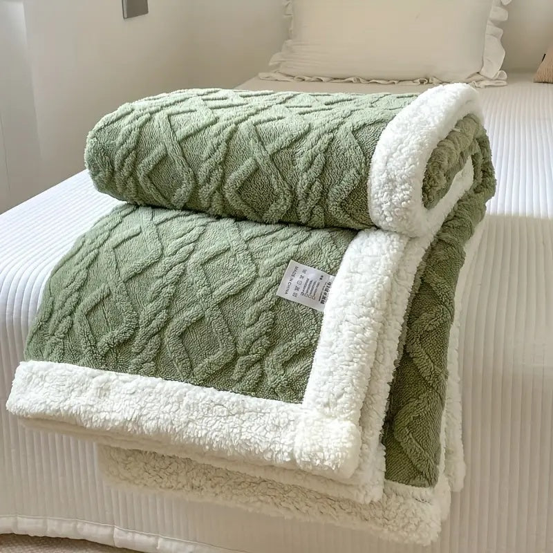 Kuschelige Sherpa Decke Snuggle