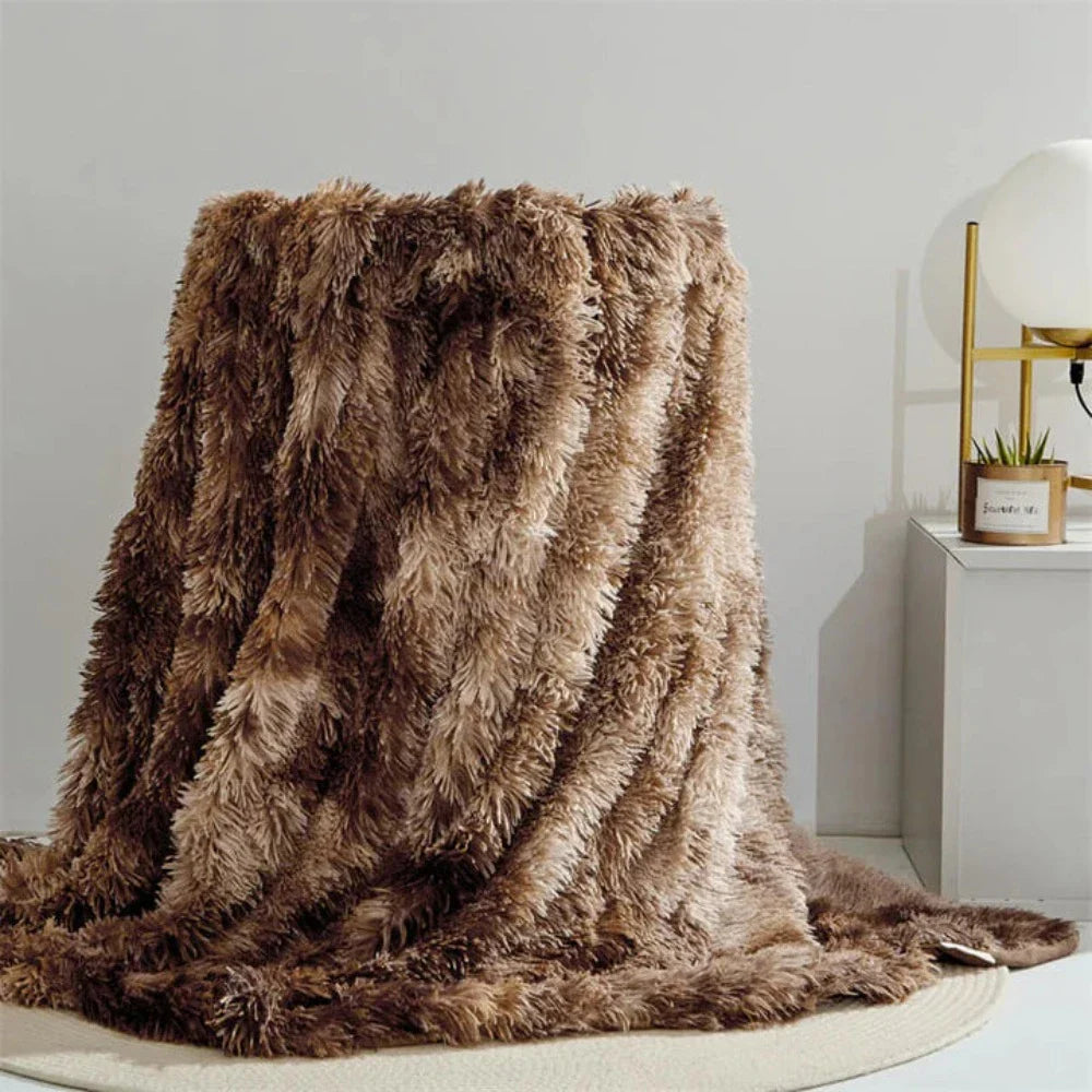 Fuzzy Decke aus Kunstfell – Superweich & Dekorativ