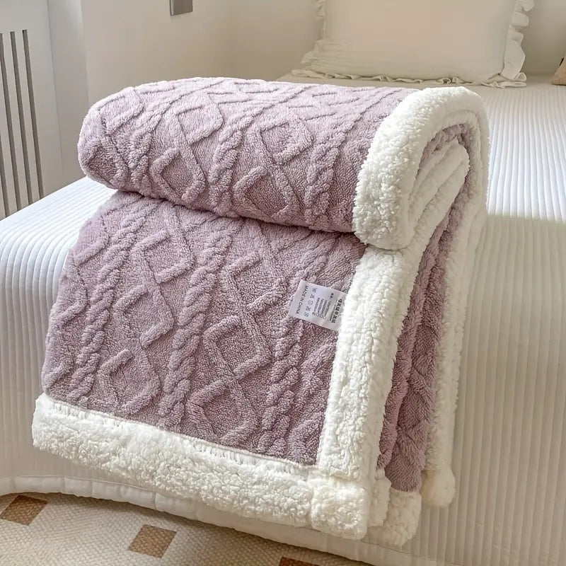 Kuschelige Sherpa Decke Snuggle
