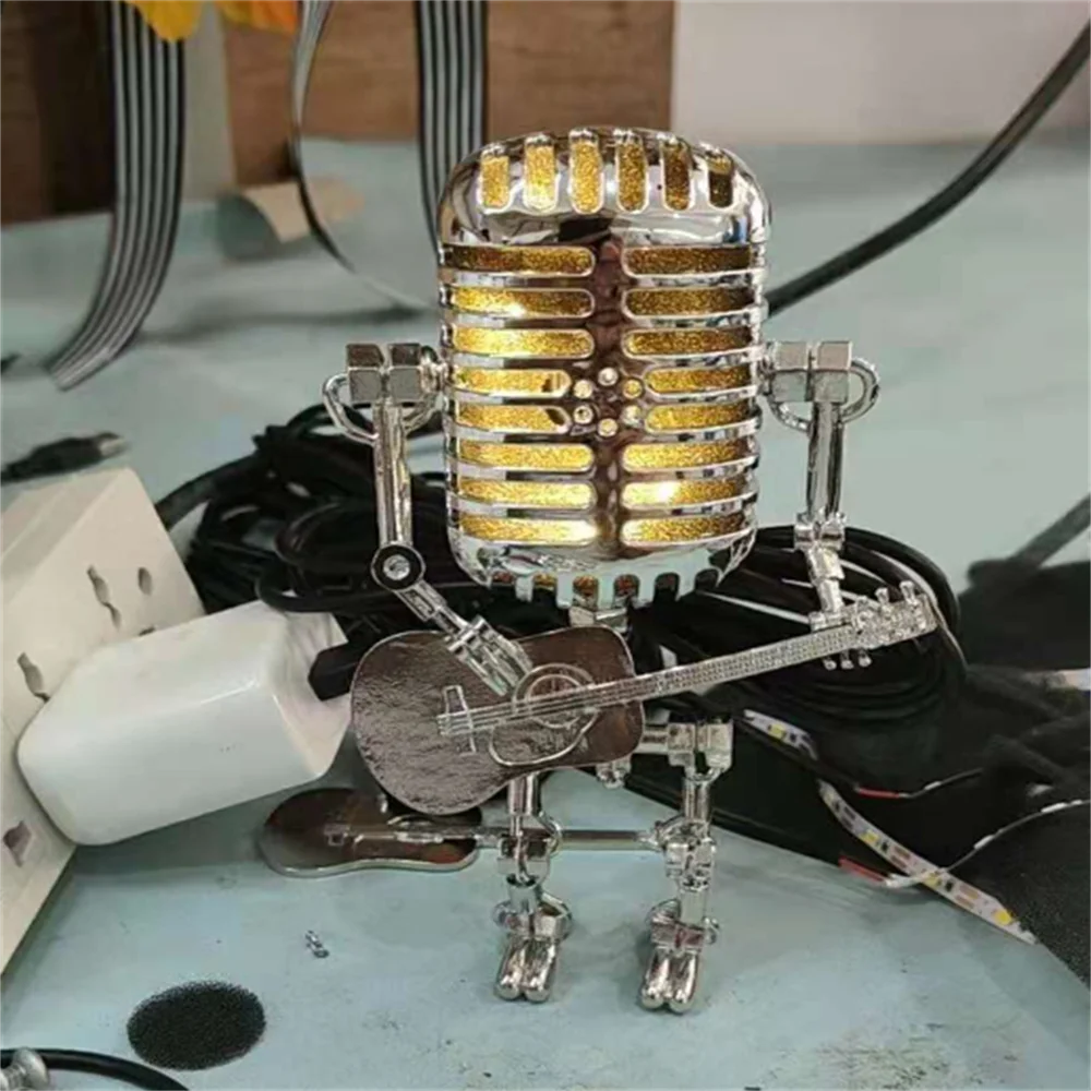 Gitarren-Roboter-Tischlampe