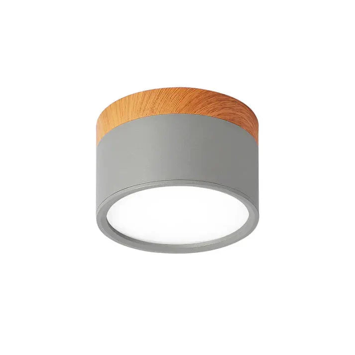 Aluminium Zylinder LED-Deckenlampe – Kompakt & Modern