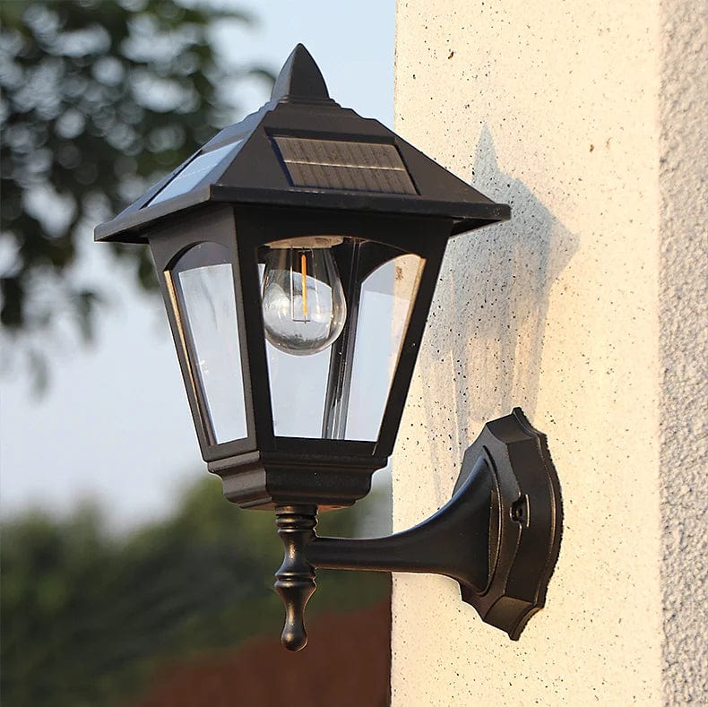 Klassische Kabellose Solar-Wandleuchten