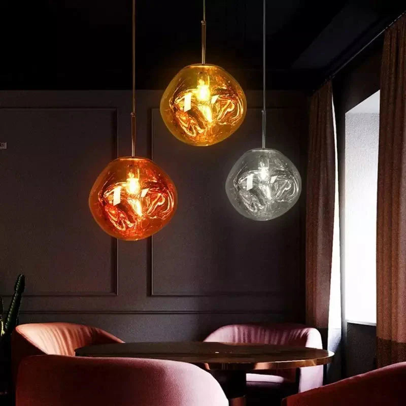 Dekorative Melt Glas-Pendellampe
