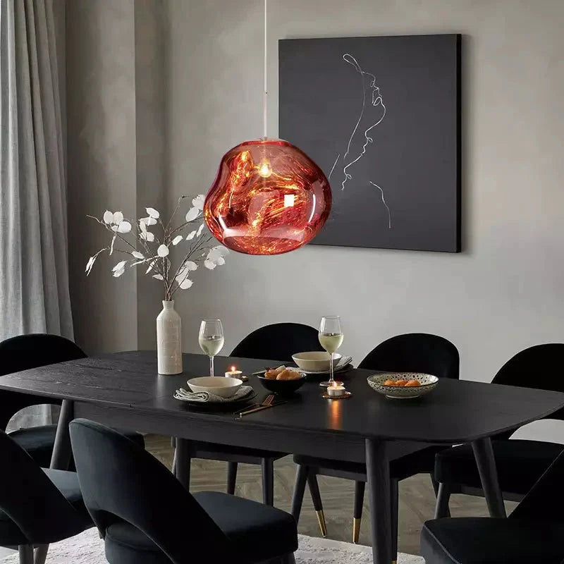 Dekorative Melt Glas-Pendellampe