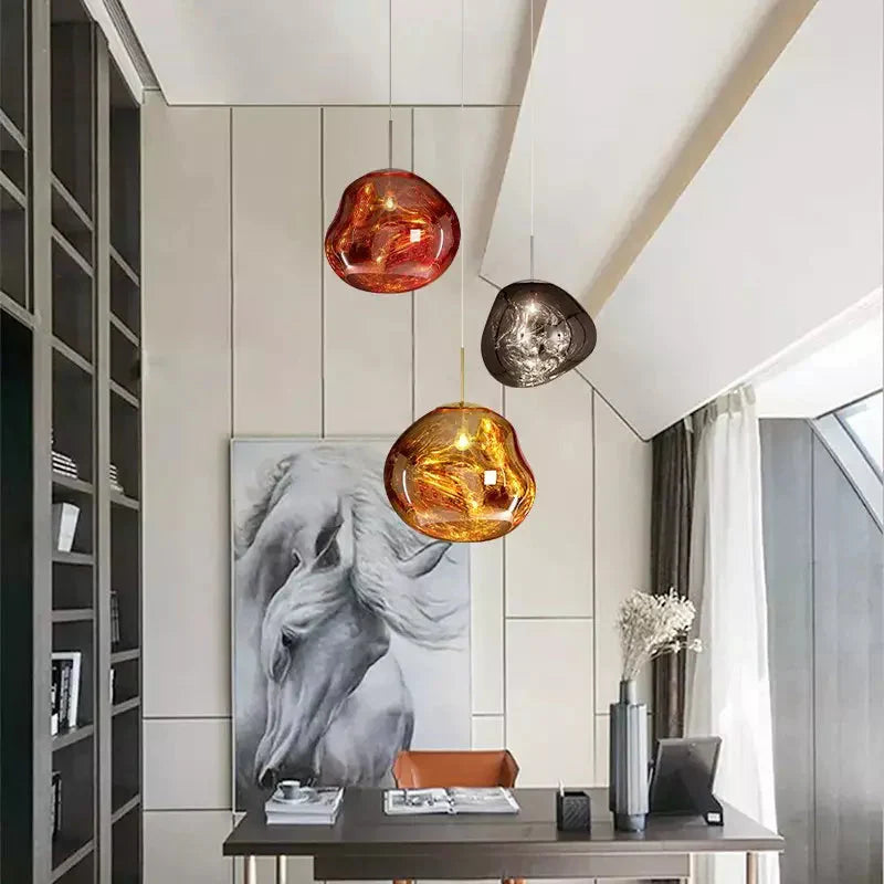 Dekorative Melt Glas-Pendellampe