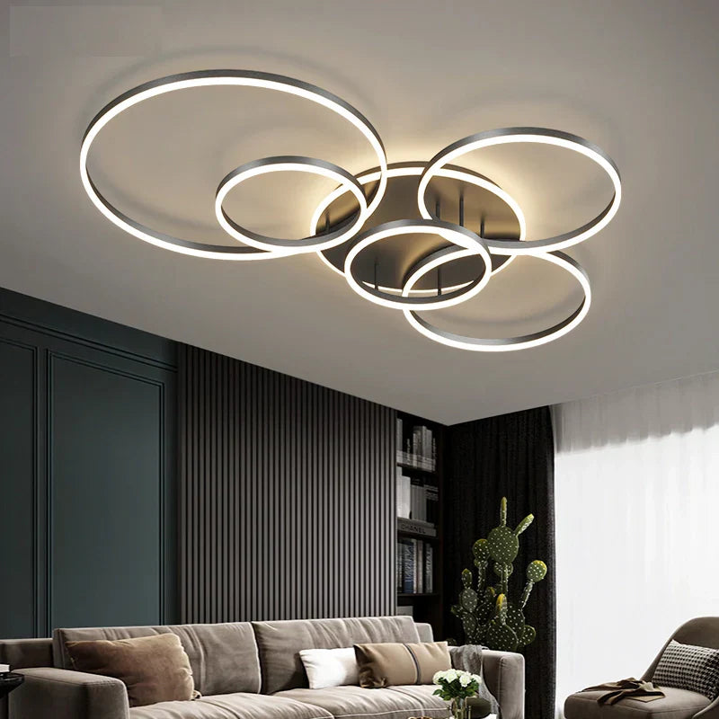 Schlanke Schwarze LED-Deckenleuchte