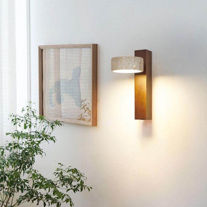 Natürliche Wabi Sabi Wandleuchte