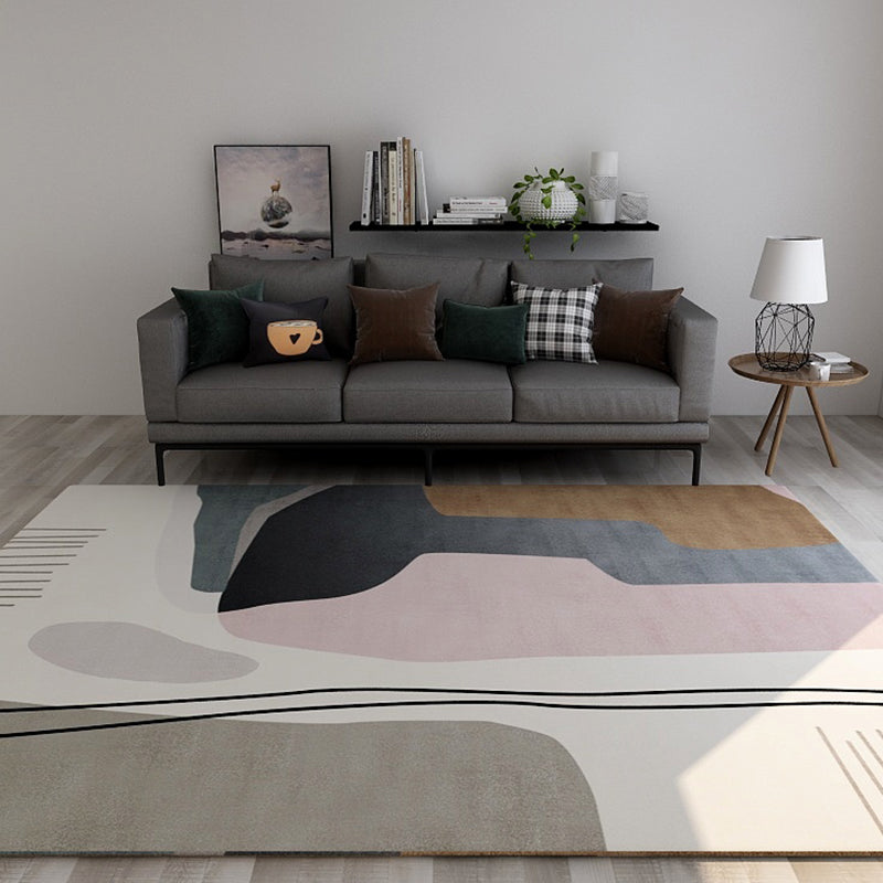 Teppich für Wohnzimmer – Mit Abstrakten Farbblöcken