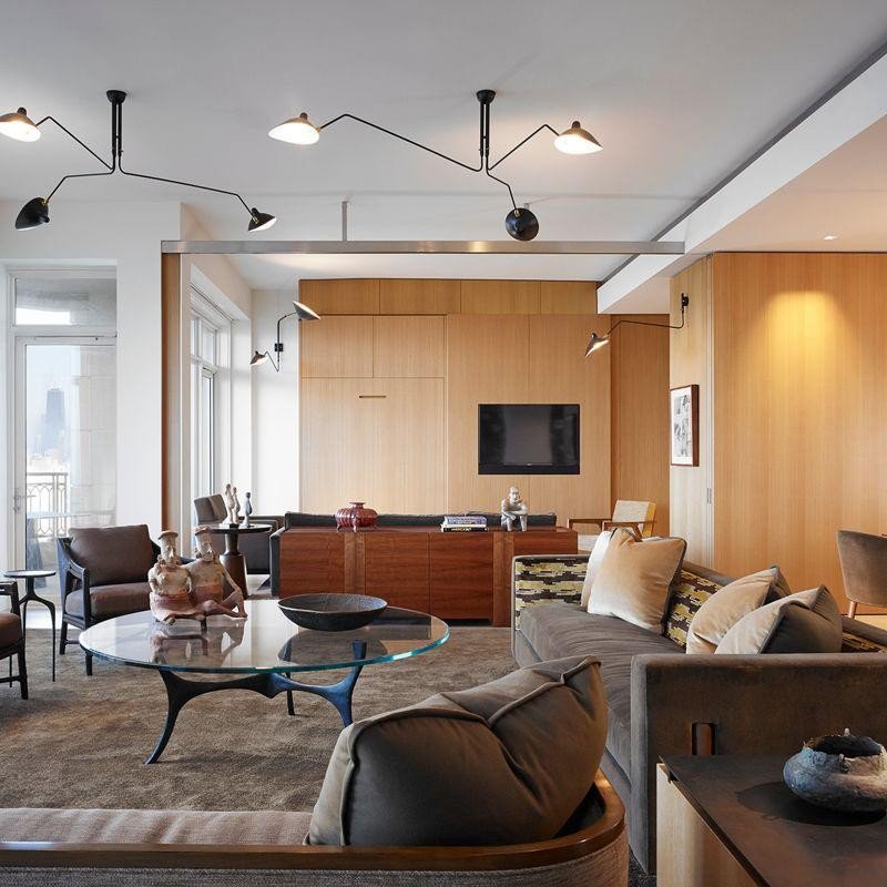 Moderne Deckenleuchte inspiriert von Serge Mouille