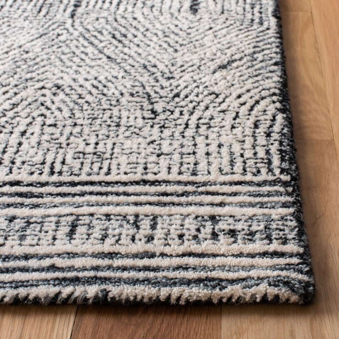 Wohnzimmerteppich – Handgetuftet mit Strukturdesign