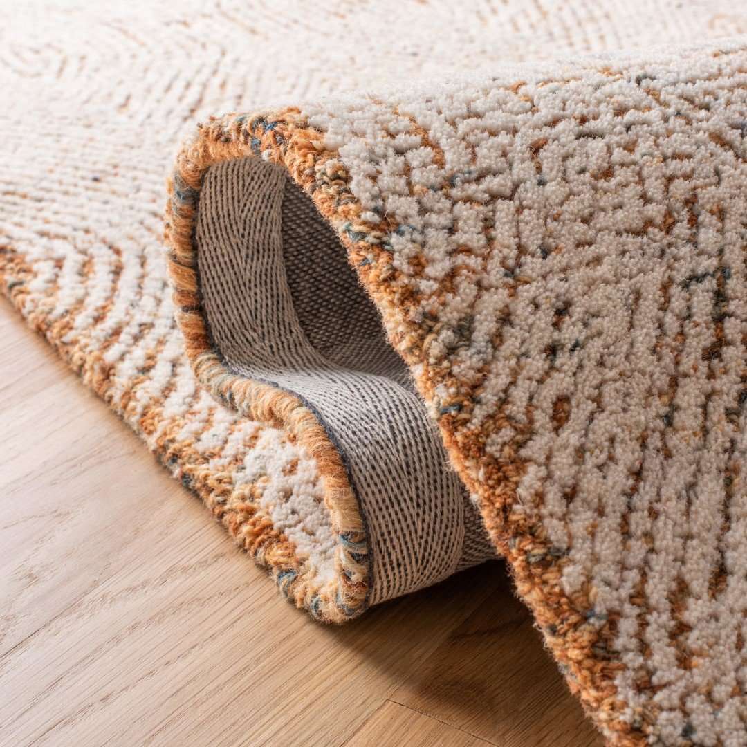 Wohnzimmerteppich – Handgetuftet mit Strukturdesign