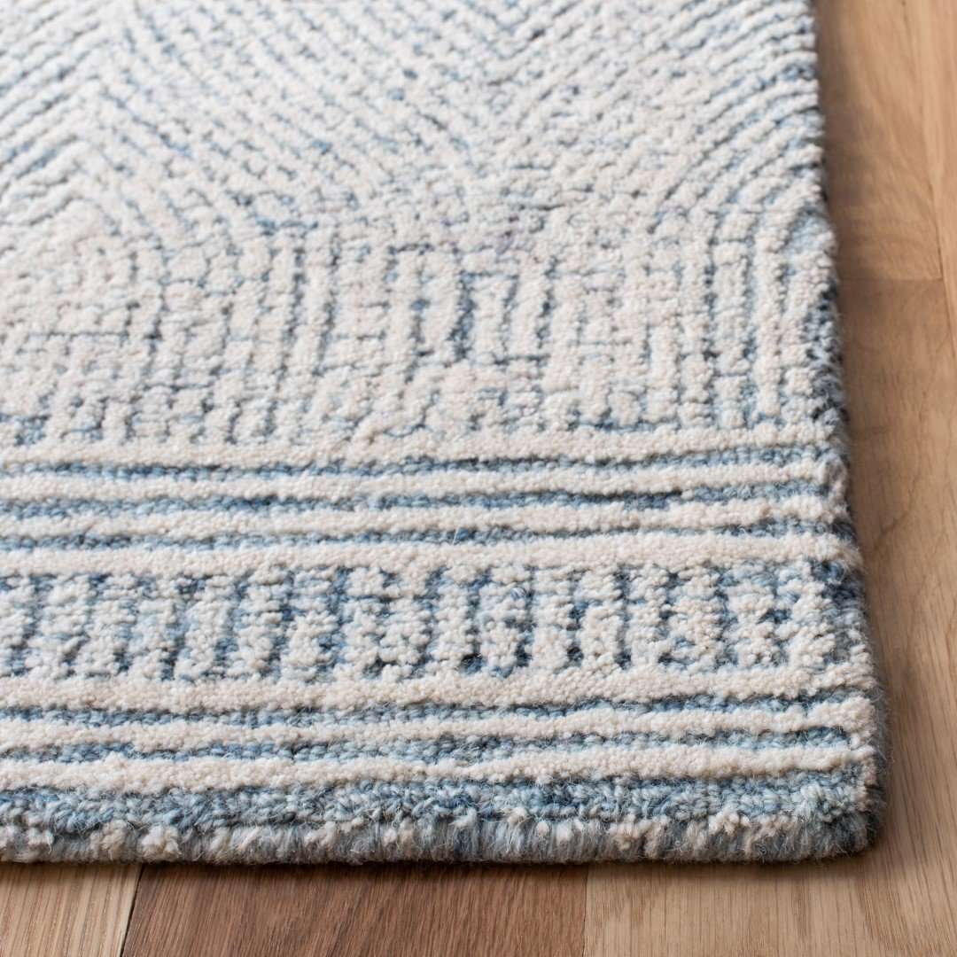 Wohnzimmerteppich – Handgetuftet mit Strukturdesign