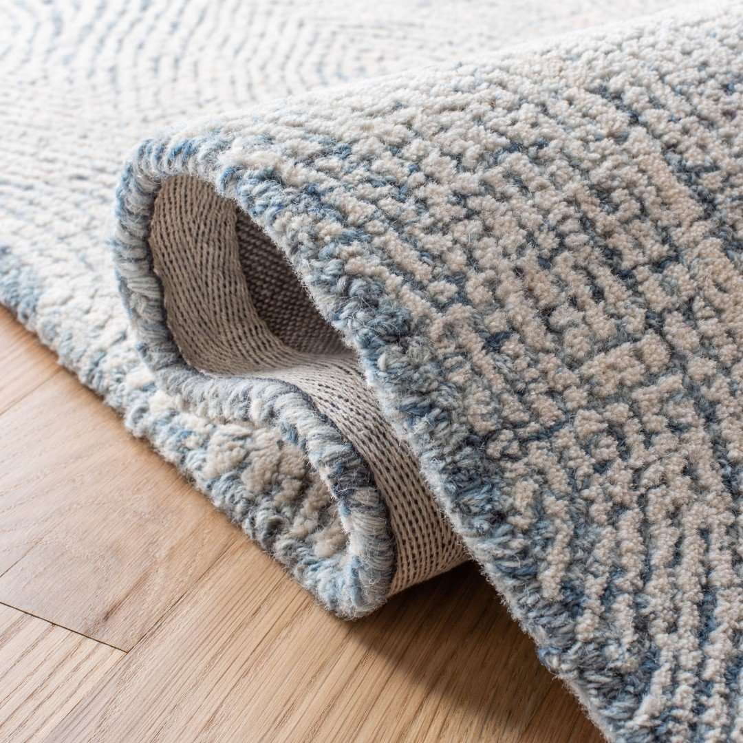 Wohnzimmerteppich – Handgetuftet mit Strukturdesign