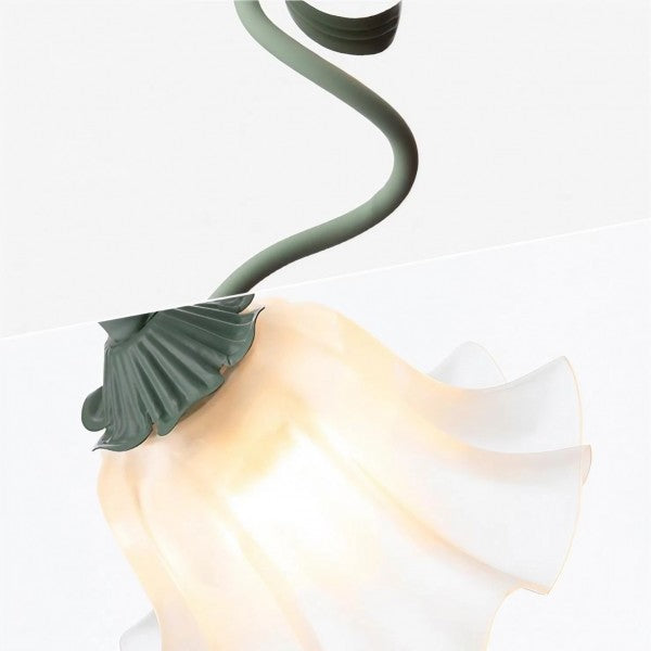 Romantische Vintage-Blumen-Tischlampe – Nostalgische Beleuchtung für gemütliche Räume