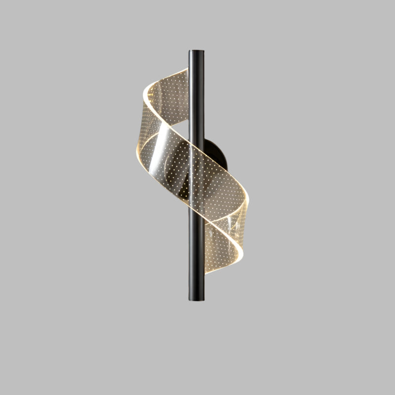 Glas-Wandleuchte mit traditionellem Kerzenhalter-Design